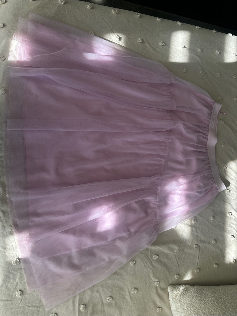 Marc aurel Light Lavender Tulle Midi Skirt - worn once